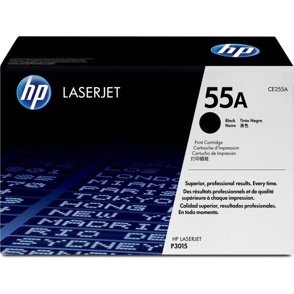 HP CE255A lasertoner, svart, 6000 s