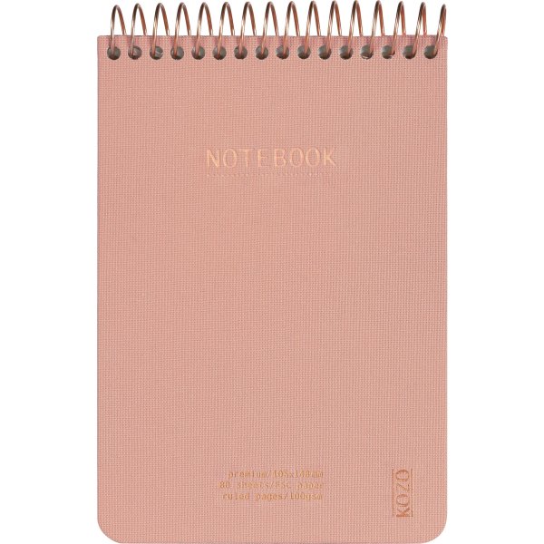 Kozo Premium Anteckningsbok, A6, Linj., MutedBlush