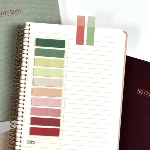Kozo Indexflikar | 200 st. | 10 färger Blush
