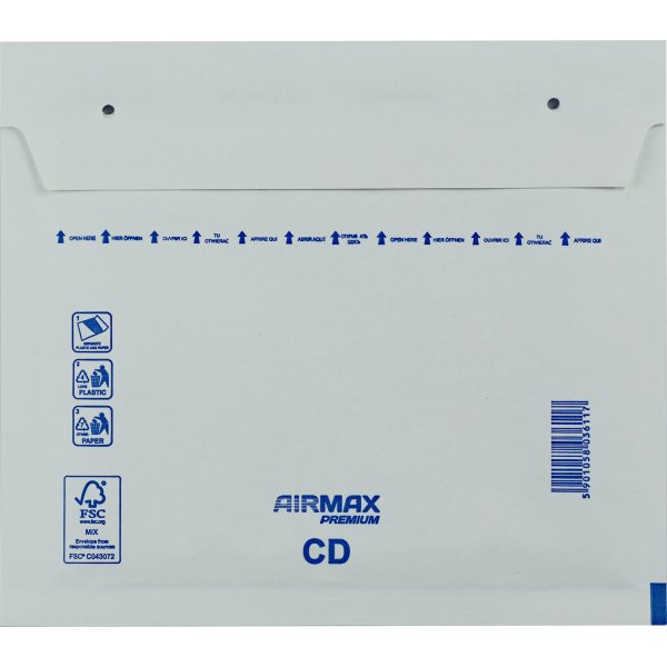 AirMax Bubbelkuvert | CD | 200x175 mm | Vit