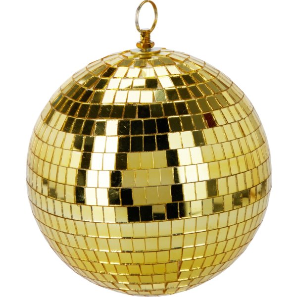 Spegelboll, glas, 15 cm, guld