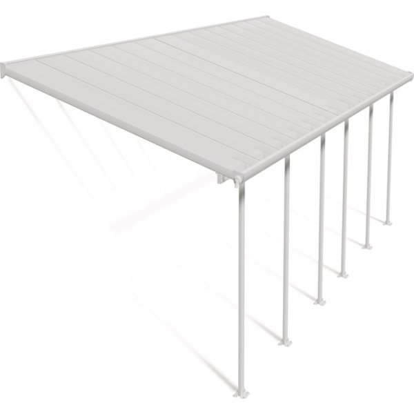 Palram Canopia Feria skärmtak, 25 m2, vit