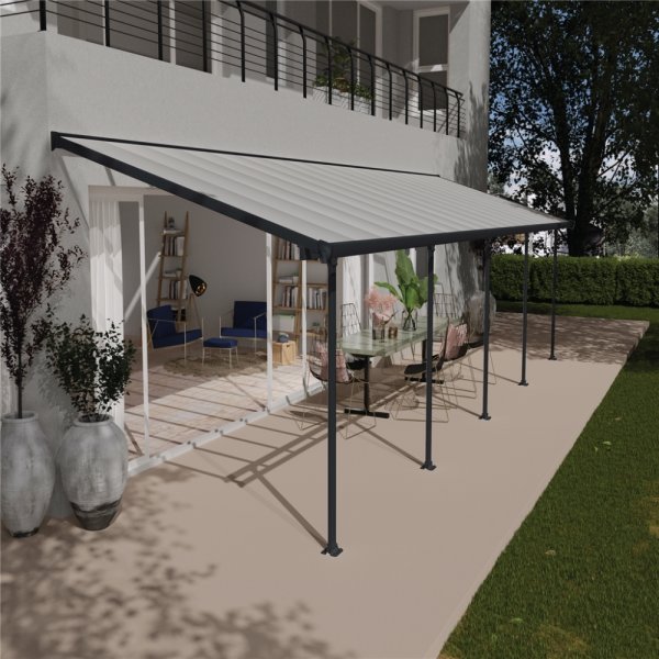 Palram Canopia Feria skärmtak, 28,5 m2, grå