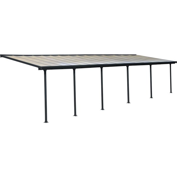 Palram Canopia Feria skärmtak, 30,4 m2, grå
