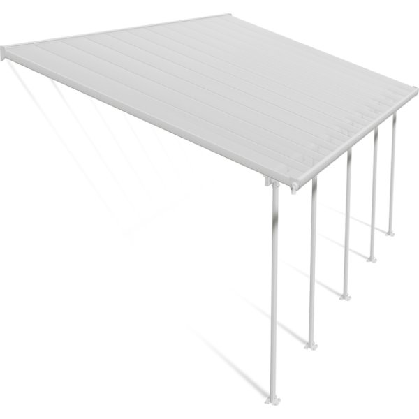 Palram Canopia Feria skärmtak, 4x7,8m, vit