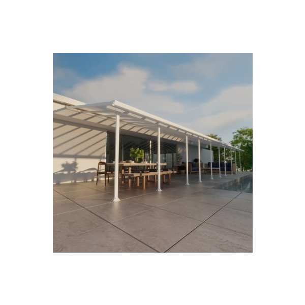 Palram Canopia Feria skärmtak, 4x14,5m, vit