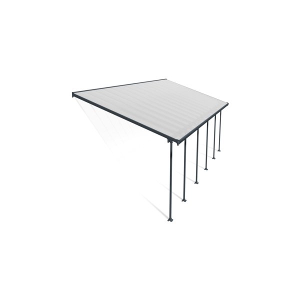 Palram Canopia Feria skärmtak, 4x10,3m, grå