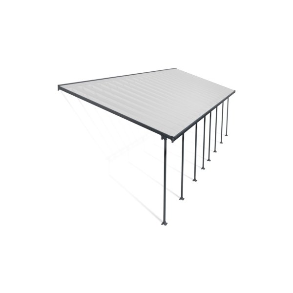 Palram Canopia Feria skärmtak, 4x12,1m, grå
