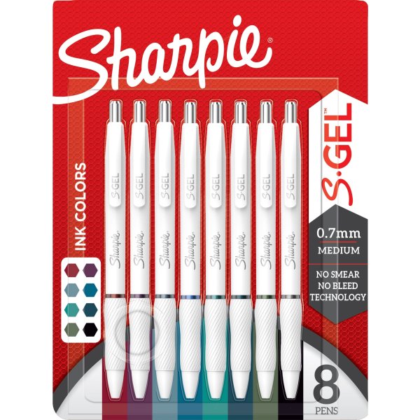 Sharpie S-Gel Rollerball-penna i 8 olika färger