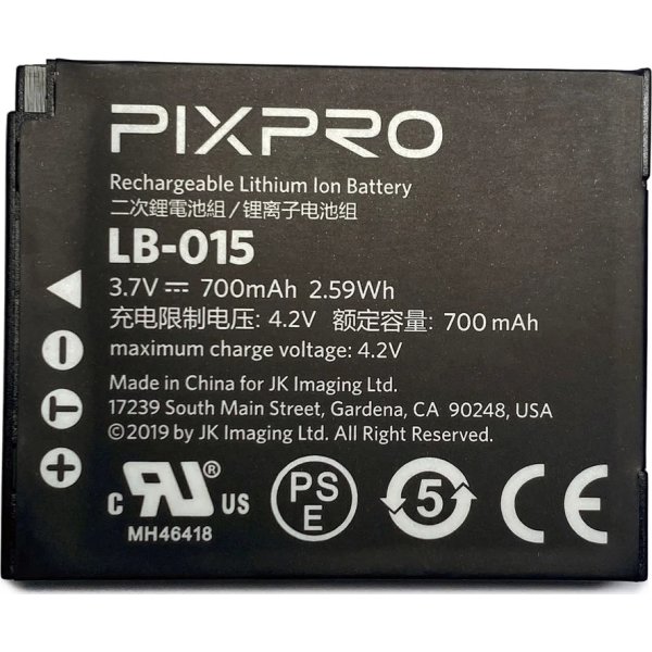 Kodak Batteri Pixpro WPZ 3,7v/700mah