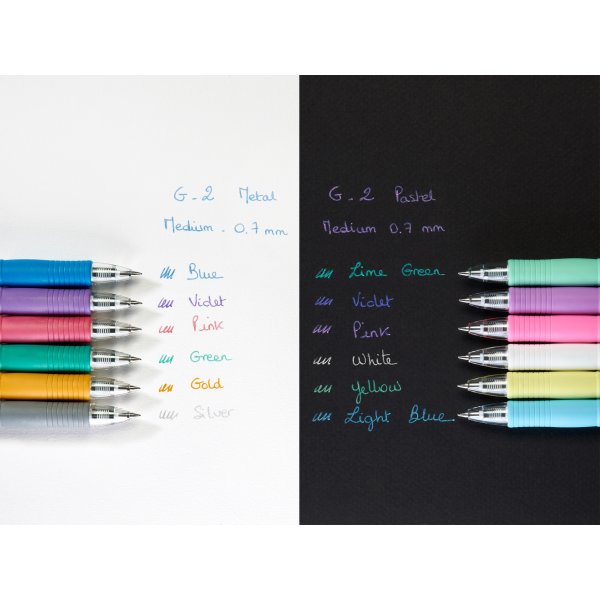 Pilot G-2 Rollerball | M | Metallisk violett