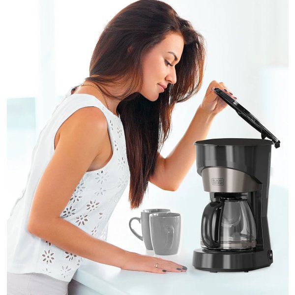 Black+decker Kaffebryggare 12 koppar, svart