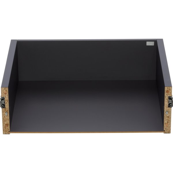Elfa Decor djup låda 40, längd 602 mm, grå