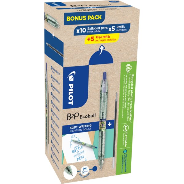 Pilot Bottle2Pen Ecoball Greenpack | Blå