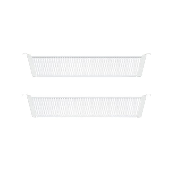 Elfa Decor låg avdelare nätkorg, D40, vit, 2 st