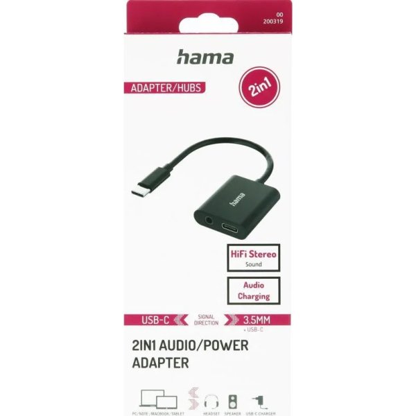 Hama Audio Adapter 2in1