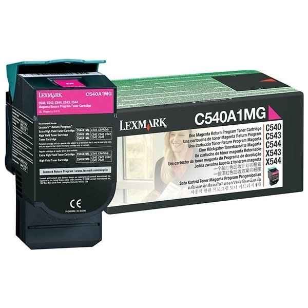 Lasertoner Lexmark C540A1MG Röd 1000 sidor