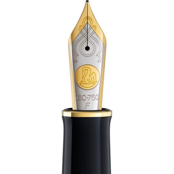 Pelikan Souverän 1000 Reservoarpenna F, svart/grön