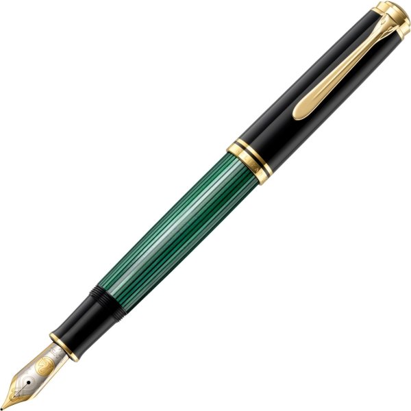 Pelikan Souverän 1000 Reservoarpenna/B/ svart/grön