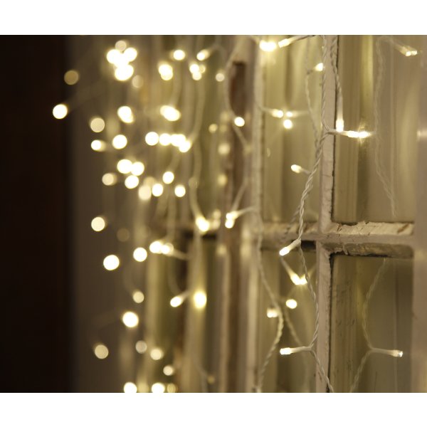 Ljusslinga Istappar m/400 LED, 7,9m, varmvit