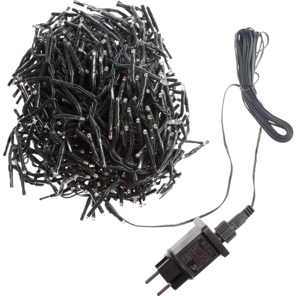 Cluster Ljusslinga m/600 LED, 12m, varm vit