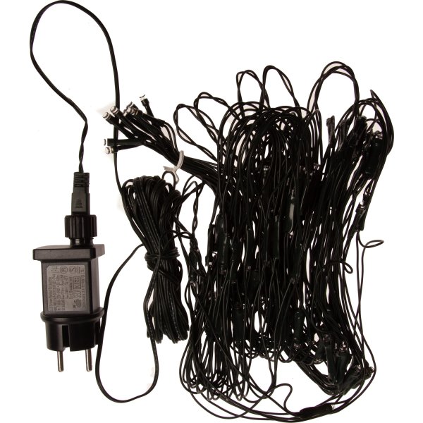 Ljusnät m/100 LED, B1,5xØ1,5m, varm vit