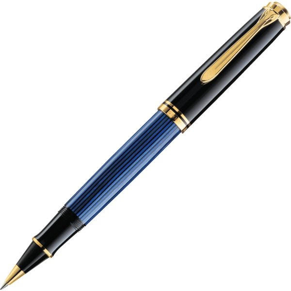 Pelikan Souverän 400 Rollerball, svart/blå