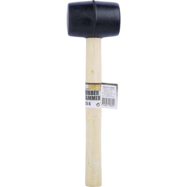 Probuilder Gummiklubba, svart/trä, 225 g.