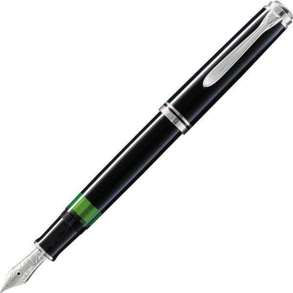 Pelikan Souverän 805 Reservoarpenna, F, svart