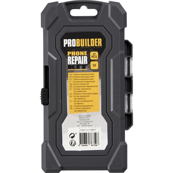 Probuilder reparationsset för mobiler 17 del.