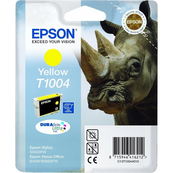 Bläckpatron Epson Nr. T1004/C13T10044010 Gul 800 s