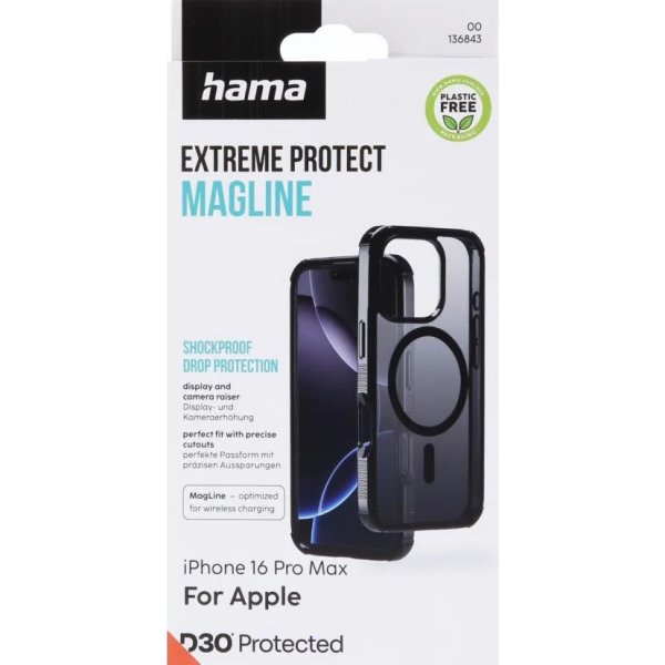 Hama Mobilskal Iphone 16 Pro Max MagCase, svart