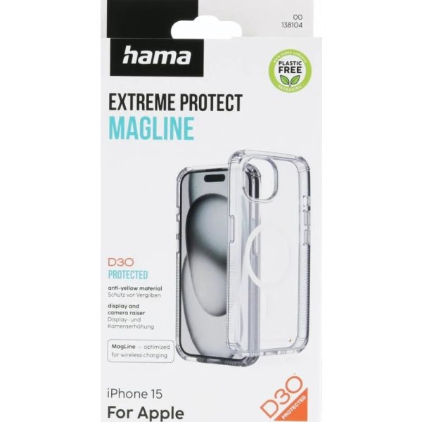 Hama Mobilskal Iphone 15 MagCase, transparent