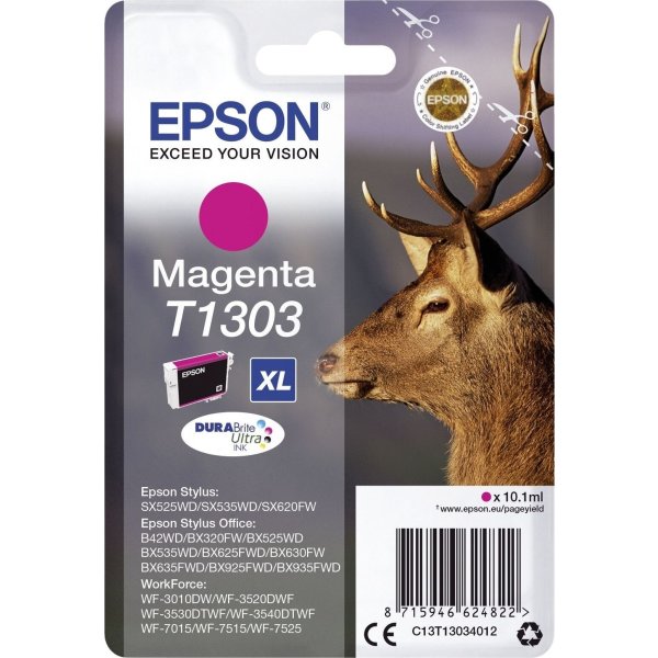 Bläckpatron Epson Nr. T1303/C13T13034012 Röd 750 s