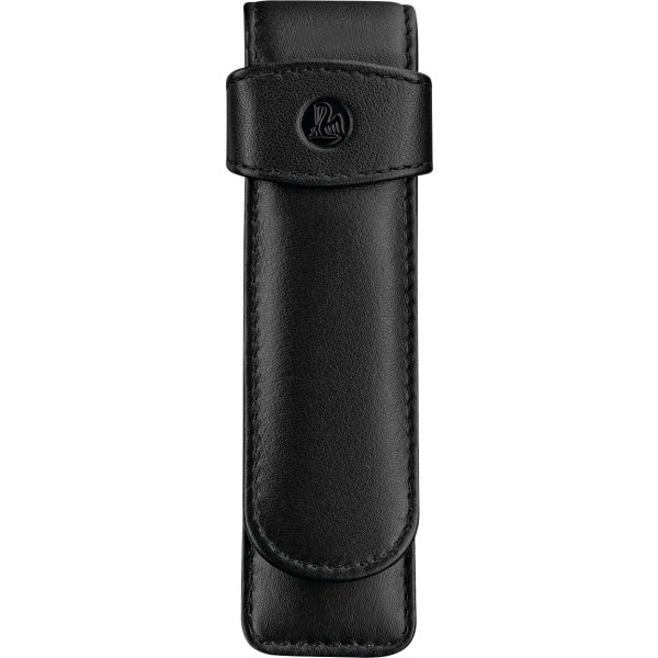 Pelikan läderfodral, 2 pennor, svart