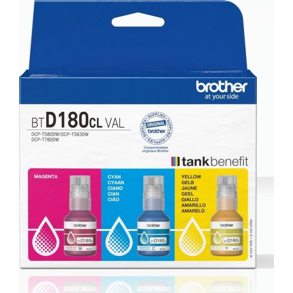 Brother BTD180CLVAL CMY Value Pack, 5000 st
