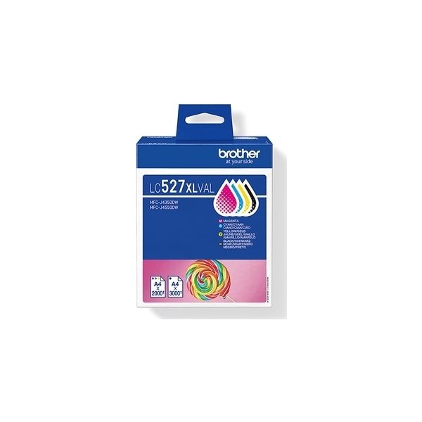 Brother LC527XLVAL CMYK Multipack, 3x2000 sidor