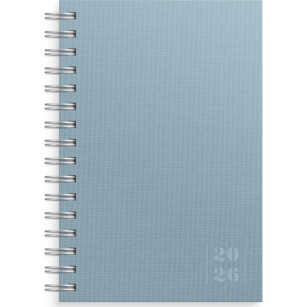 Burde 2026 Kalender, Dagbok Textile, Blå
