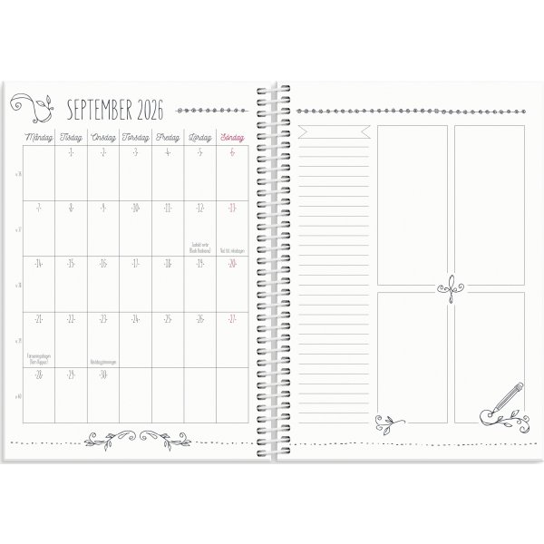 Burde 2026 Kalender, Doodle