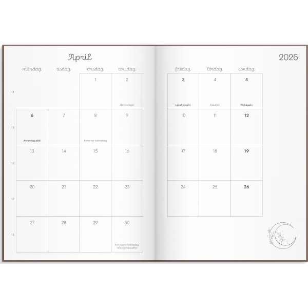 Burde 2026 Kalender Doodle, Inbunden