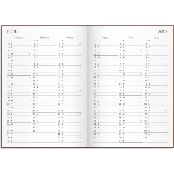 Burde 2026 Kalender Doodle, Inbunden