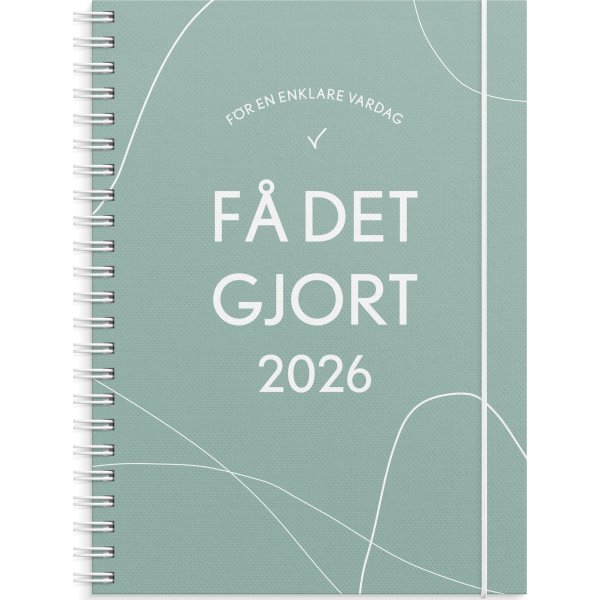 Burde 2026 Kalender, Få det gjort, Grön