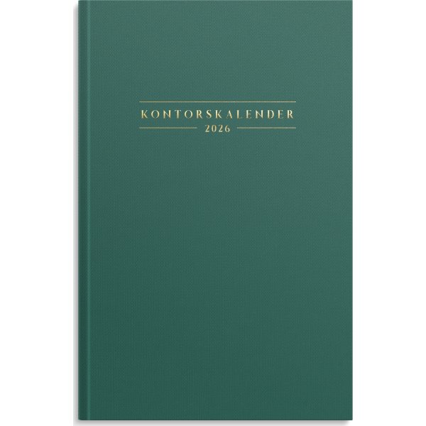 Burde 2026 Kontorskalender, Grön