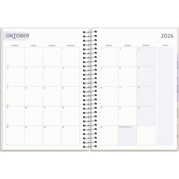 Burde 2026 Kalender, Life Organizer A5 Family