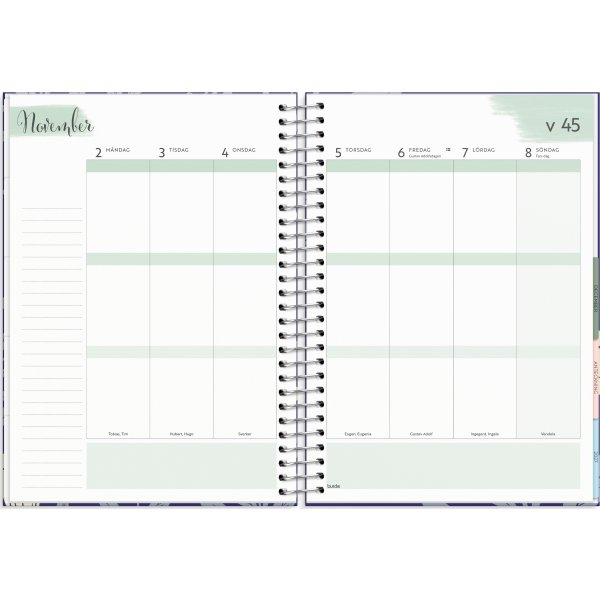 Burde 2026 Kalender, Life Organizer, Blå