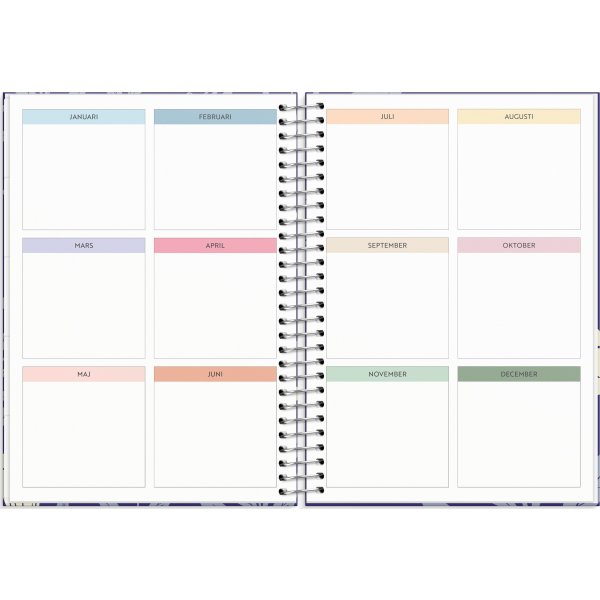 Burde 2026 Kalender, Life Organizer, Blå