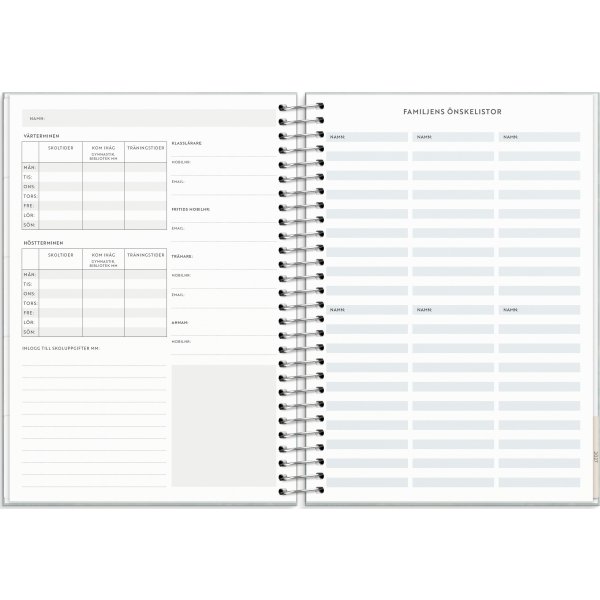 Burde 2026 Kalender, Life Organizer Family Planner