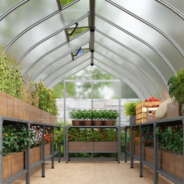 Palram Canopia Bella Växthus, 6 m2, silver