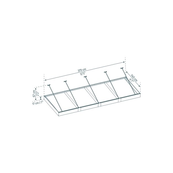 Palram Canopia Sophia XL 4000 dörrskydd, grå