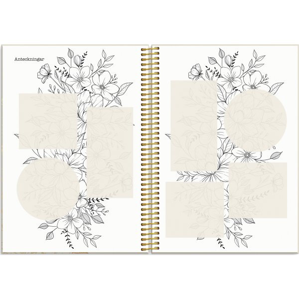 Burde 2026 Kalender, Life Planner, Bloom